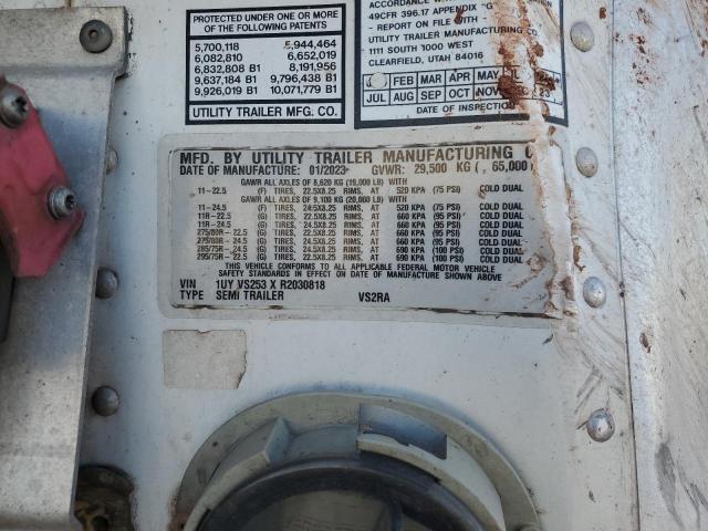 1UYVS253XR2030818 - 2020 UTILITY TRAILER WHITE photo 10