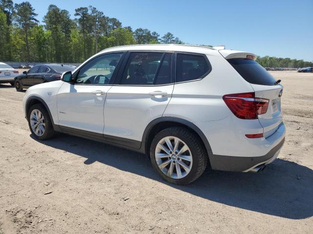 5UXWX9C5XH0T15433 - 2017 BMW X3 XDRIVE28I WHITE photo 2