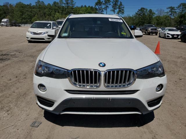 5UXWX9C5XH0T15433 - 2017 BMW X3 XDRIVE28I WHITE photo 5