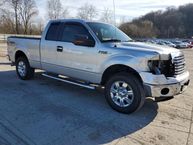 1FTFX1ET2BFC28984 - 2011 FORD F150 SUPER CAB SILVER photo 4