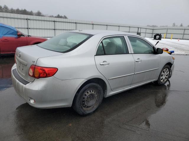 2T1BU4EE3AC247450 - 2010 TOYOTA COROLLA BASE SILVER photo 3