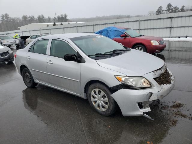 2T1BU4EE3AC247450 - 2010 TOYOTA COROLLA BASE SILVER photo 4