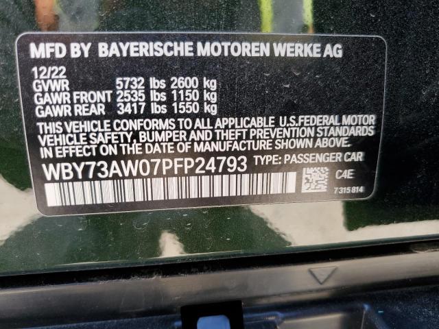 WBY73AW07PFP24793 - 2023 BMW I4 EDRIVE4 GREEN photo 13