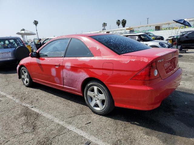 1HGEM22064L070918 - 2004 HONDA CIVIC EX RED photo 2