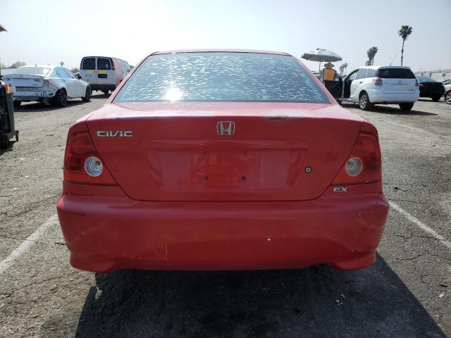 1HGEM22064L070918 - 2004 HONDA CIVIC EX RED photo 6