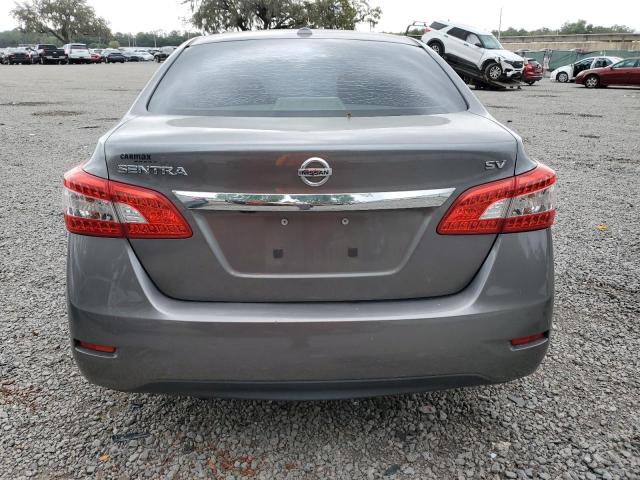 3N1AB7AP2FY247654 - 2015 NISSAN SENTRA S GRAY photo 6