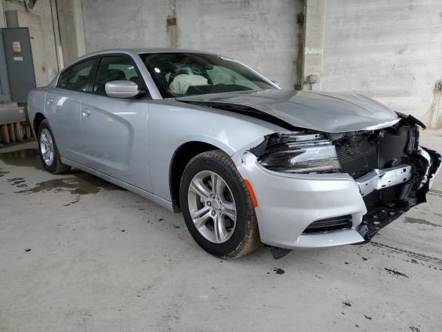 2C3CDXBG1NH258667 - 2022 DODGE CHARGER SXT SILVER photo 4