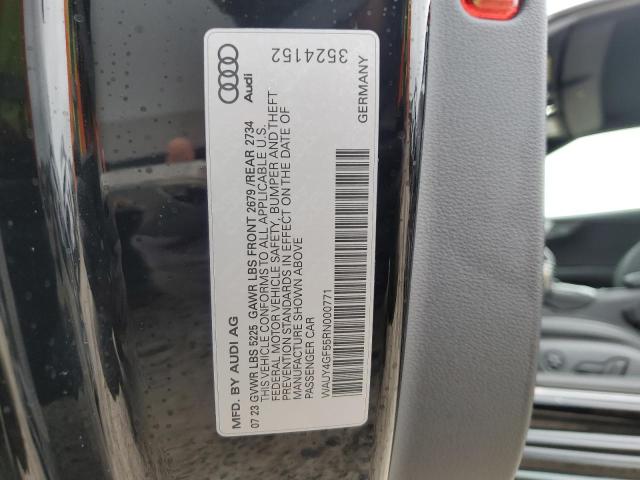 WAUY4GF55RN000771 - 2024 AUDI S5 PRESTIGE BLACK photo 12