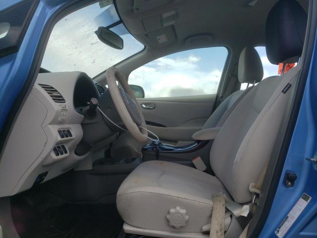 JN1AZ0CP6BT005582 - 2011 NISSAN LEAF SV BLUE photo 7