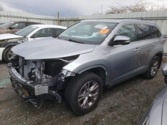 5TDJKRFH9FS218895 - 2015 TOYOTA HIGHLANDER XLE Արծաթագույն լուսանկար 1