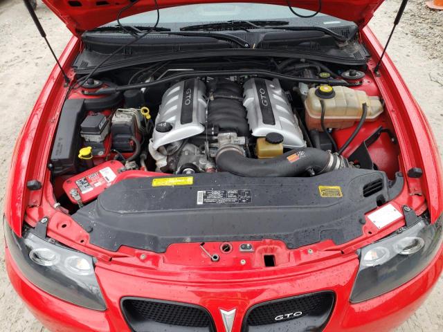 6G2VX12G94L241052 - 2004 PONTIAC GTO RED photo 11