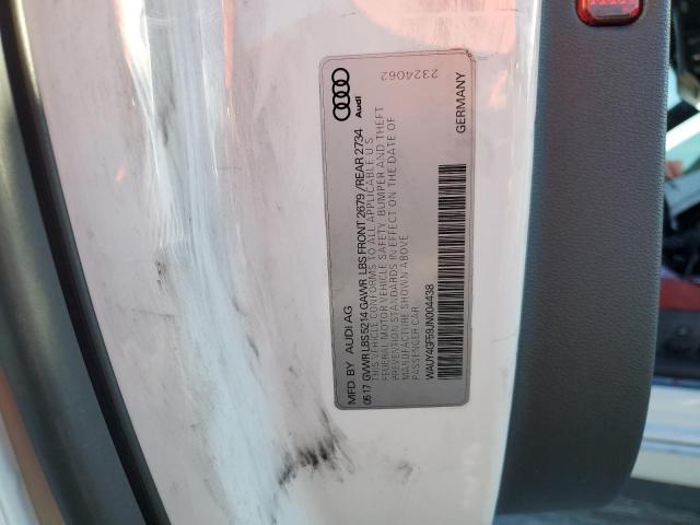 WAUY4GF59JN004438 - 2018 AUDI S5 PREMIUM PLUS თეთრი ფოტო 12