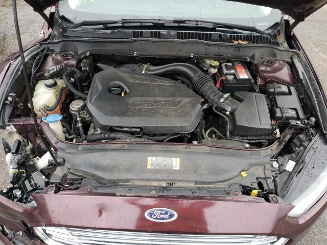 3FA6P0HR3DR138281 - 2013 FORD FUSION SE MAROON photo 11