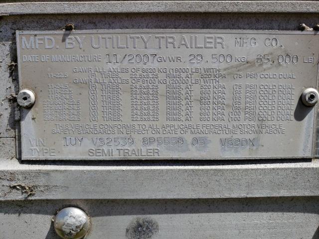 1UYVS25398P555905 - 2008 UTILITY TRAILER თეთრი ფოტო 10