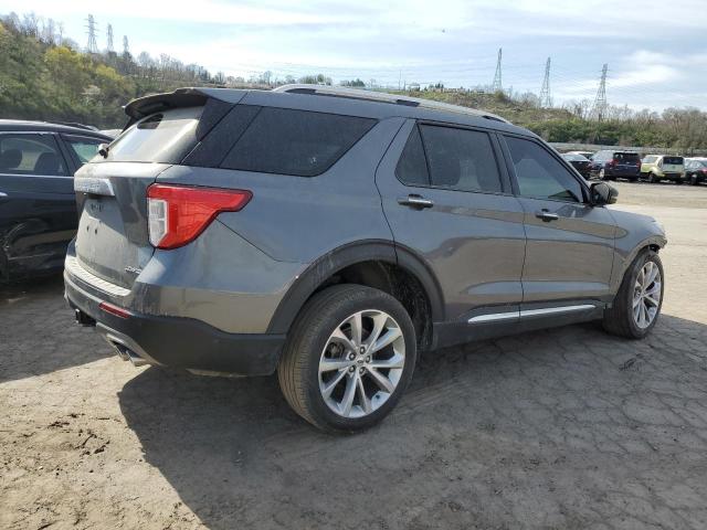 1FM5K8HC8MGB68765 - 2021 FORD EXPLORER PLATINUM GRAY photo 3