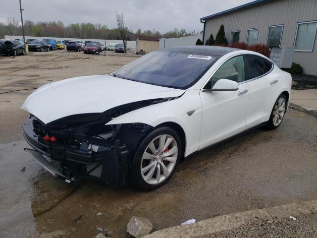 5YJSA1H2XEFP68336 - 2014 TESLA MODEL S 白色 照片 1