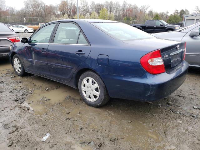 4T1BE32K04U319211 - 2004 TOYOTA CAMRY LE BLUE photo 2