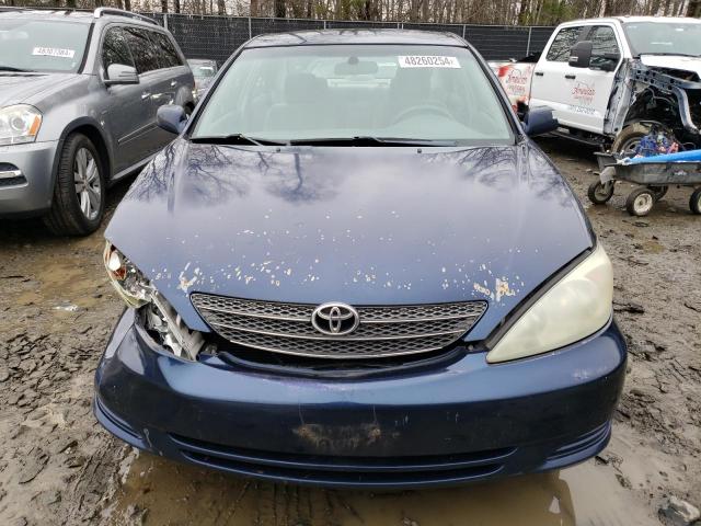 4T1BE32K04U319211 - 2004 TOYOTA CAMRY LE BLUE photo 5