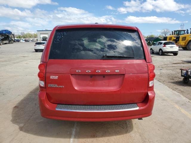 2C4RDGBG5DR800531 - 2013 DODGE GRAND CARA SE RED photo 6