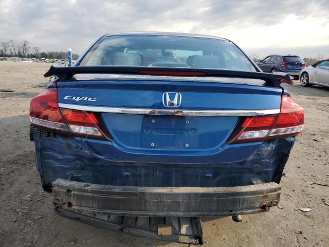 19XFB2F59EE209612 - 2014 HONDA CIVIC LX BLUE photo 6