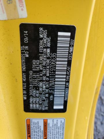JF1ZNAA11F9706636 - 2015 TOYOTA SCION FR-S 黄色 照片 12