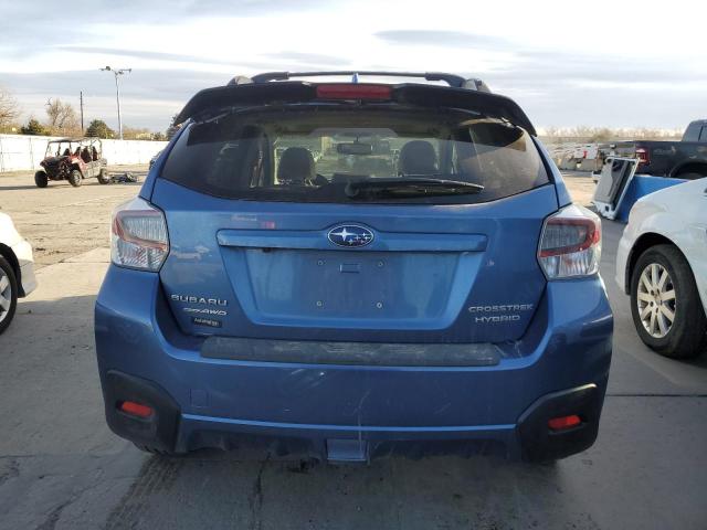 JF2GPBLC6GH217786 - 2016 SUBARU CROSSTREK 2.0I HYBRID TOURING BLUE photo 6