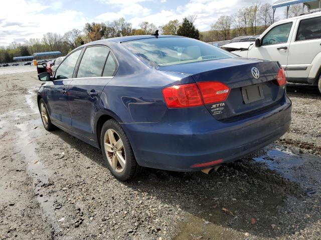 3VWLL7AJ3EM351250 - 2014 VOLKSWAGEN JETTA TDI BLUE photo 2