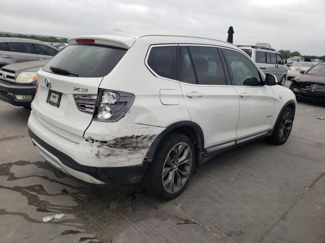 5UXWZ7C57F0F75836 - 2015 BMW X3 SDRIVE28I WHITE photo 3