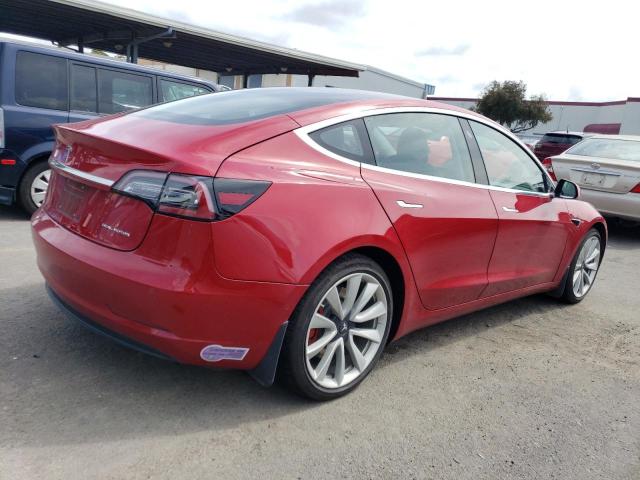 5YJ3E1EB4JF091677 - 2018 TESLA MODEL 3 RED photo 3