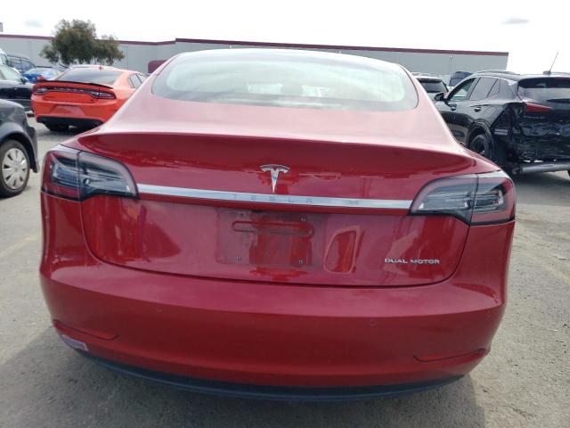 5YJ3E1EB4JF091677 - 2018 TESLA MODEL 3 RED photo 6