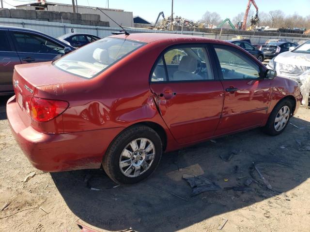 JTDBR32E342034064 - 2004 TOYOTA COROLLA CE RED photo 3