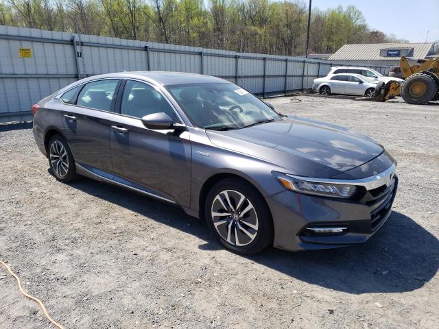 1HGCV3F43LA004070 - 2020 HONDA ACCORD HYBRID EX GRAY photo 4