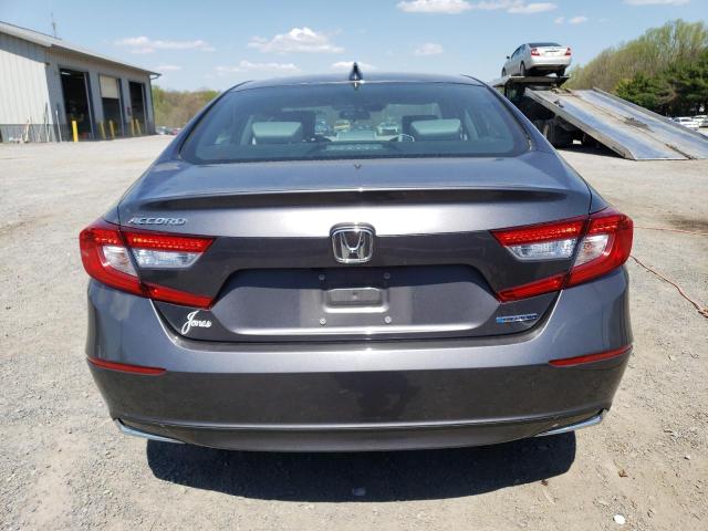 1HGCV3F43LA004070 - 2020 HONDA ACCORD HYBRID EX GRAY photo 6