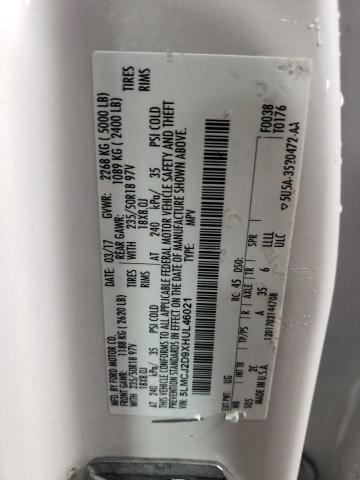 5LMCJ2D9XHUL46021 - 2017 LINCOLN MKC SELECT 白色 照片 12