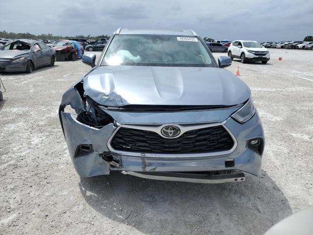 5TDGZRAH7MS043329 - 2021 TOYOTA HIGHLANDER XLE BLUE photo 5