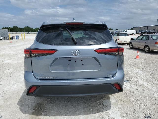 5TDGZRAH7MS043329 - 2021 TOYOTA HIGHLANDER XLE BLUE photo 6