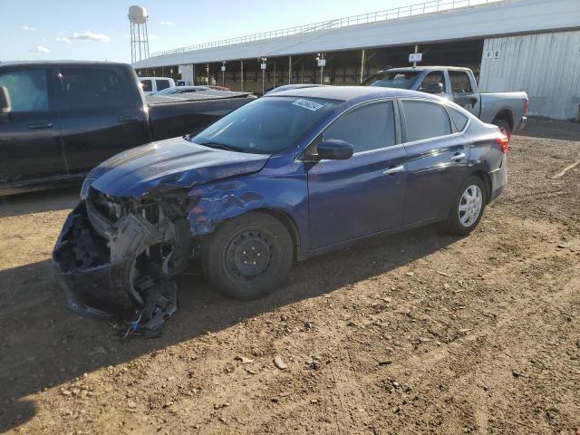 3N1AB7AP6GY247965 - 2016 NISSAN SENTRA S BLUE photo 1