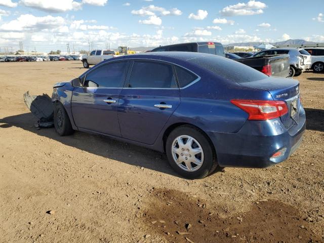 3N1AB7AP6GY247965 - 2016 NISSAN SENTRA S BLUE photo 2