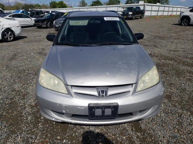 1HGES16375L029431 - 2005 HONDA CIVIC DX VP 银色 照片 5