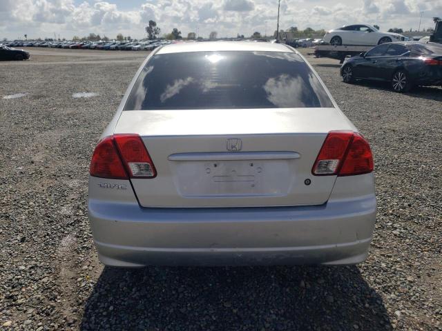 1HGES16375L029431 - 2005 HONDA CIVIC DX VP SILVER photo 6