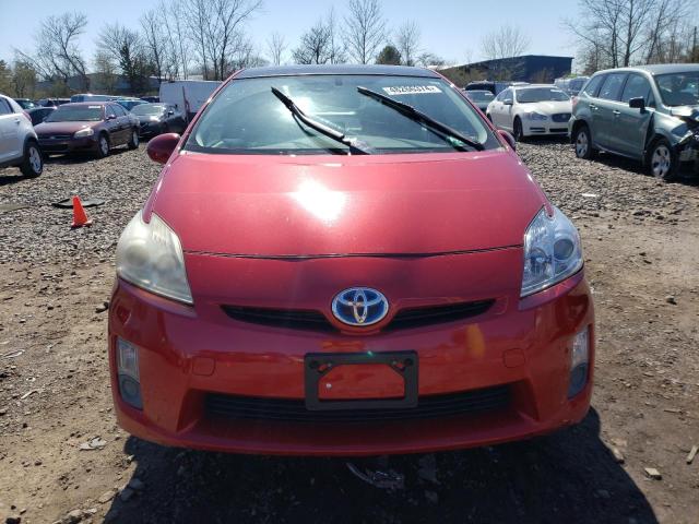 JTDKN3DU0A0052478 - 2010 TOYOTA PRIUS RED photo 5