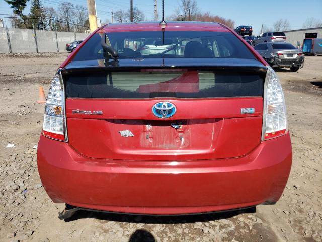 JTDKN3DU0A0052478 - 2010 TOYOTA PRIUS RED photo 6