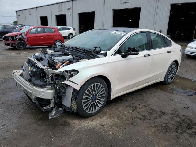 3FA6P0RU6JR120484 - 2018 FORD FUSION TITANIUM/PLATINUM HEV WHITE photo 1