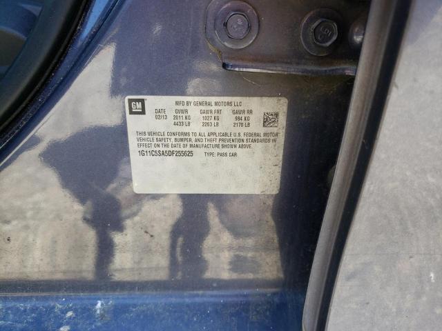 1G11C5SA5DF255625 - 2013 CHEVROLET MALIBU 1LT BLUE photo 12