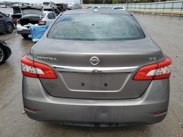 3N1AB7AP4FY258834 - 2015 NISSAN SENTRA S GRAY photo 6