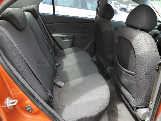 KNADE123X86335823 - 2008 KIA RIO BASE ORANGE photo 10