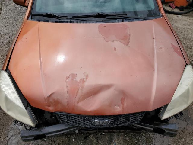 KNADE123X86335823 - 2008 KIA RIO BASE ORANGE photo 11