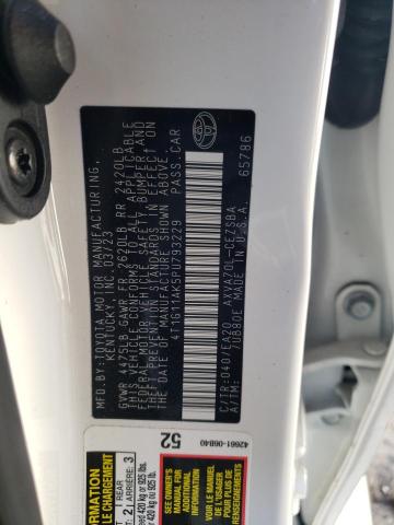 4T1G11AK5PU793229 - 2023 TOYOTA CAMRY SE NIGHT SHADE WHITE photo 13