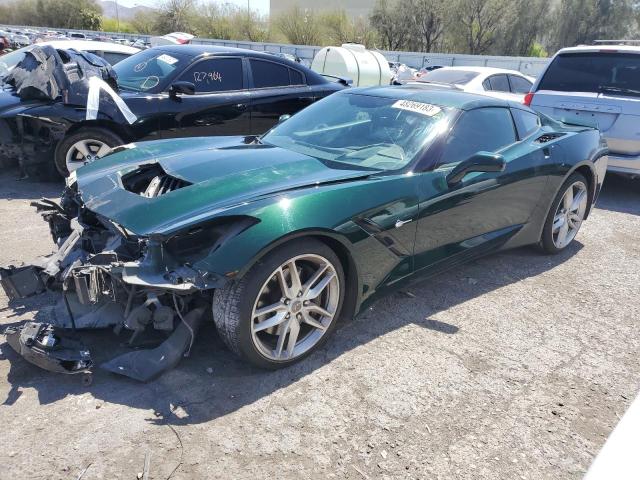 1G1YL2D73E5102098 - 2014 CHEVROLET CORVETTE STINGRAY Z51 3LT GREEN photo 1