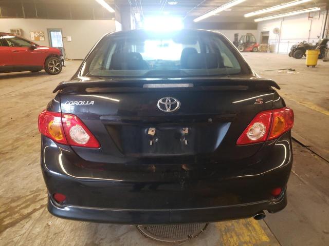 1NXBU4EE8AZ235941 - 2010 TOYOTA COROLLA BASE BLACK photo 6